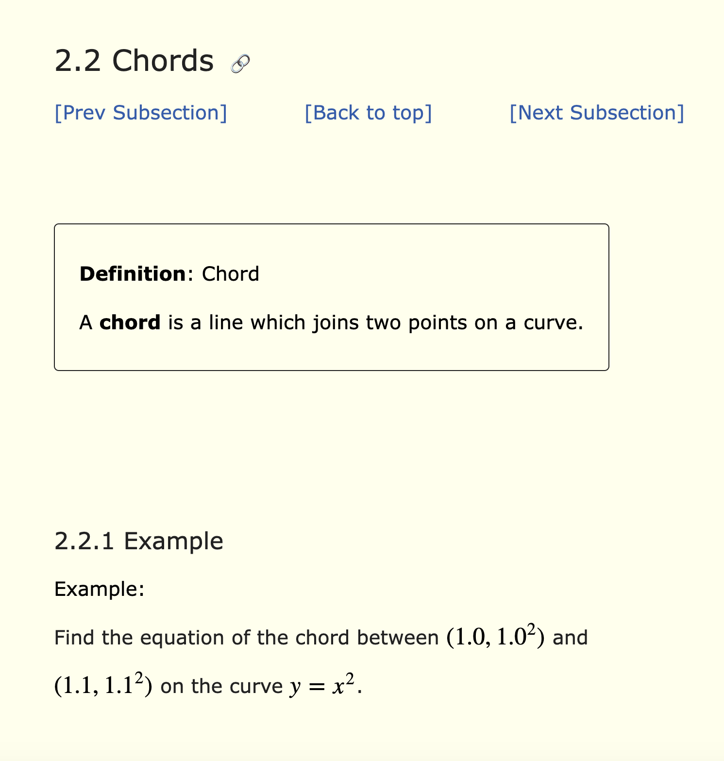 Old accessible course notes