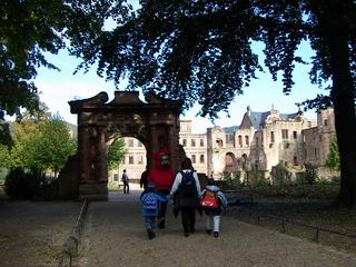 Castle behind the trees