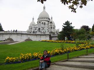 Road up to Sacre Coeur