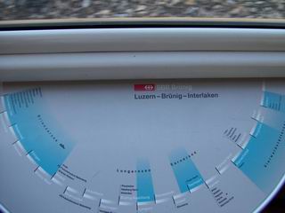 Train route on desk
